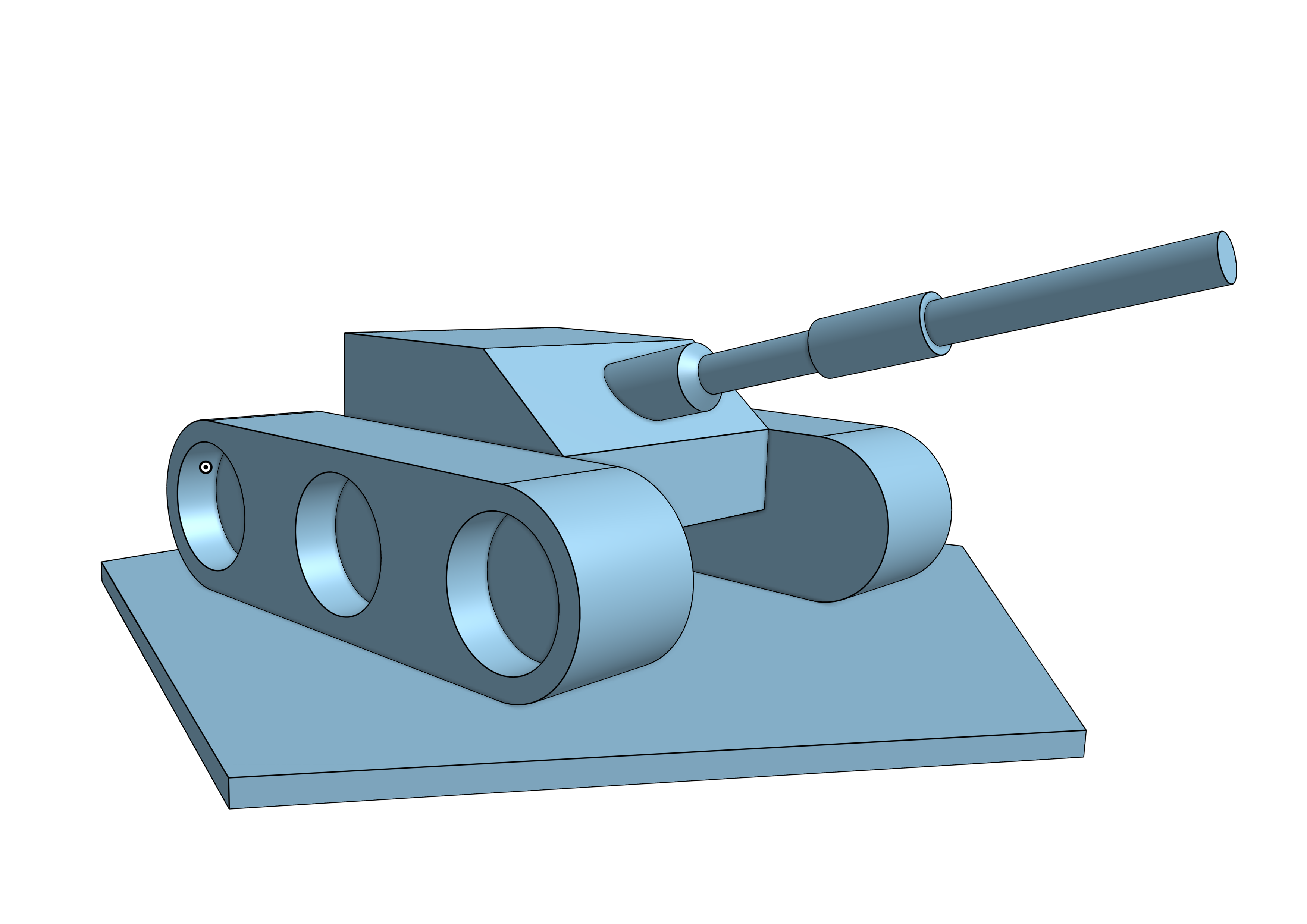 tank-model-free-cad-exercise